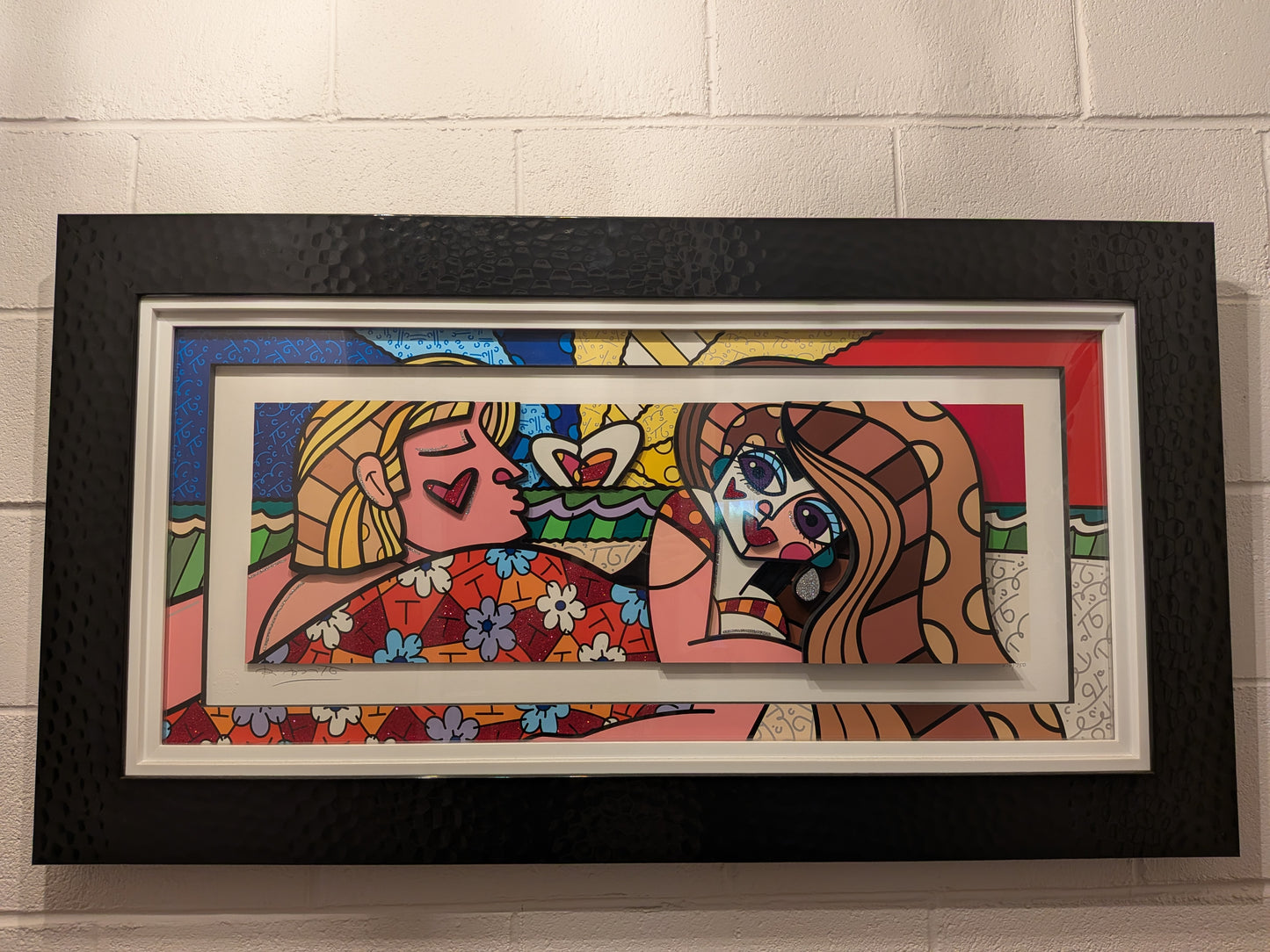 COUPLE AT THE BEACH - ROMERO BRITTO