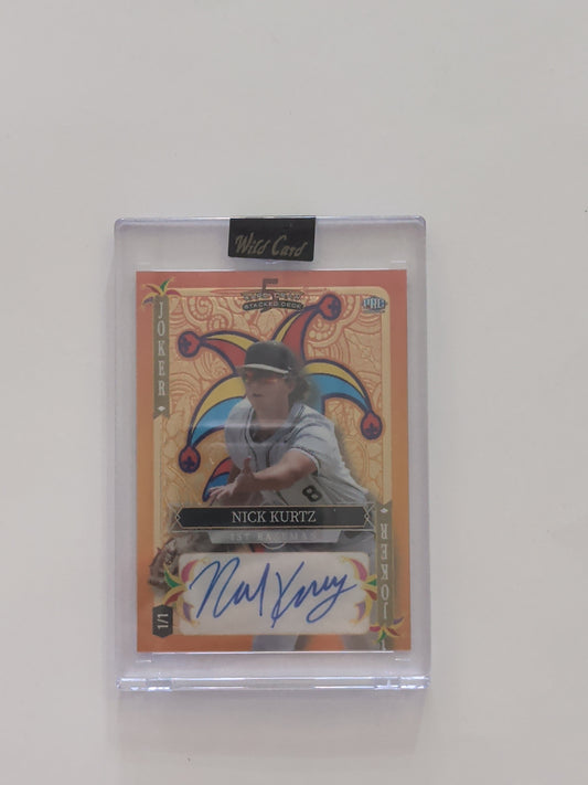 Nick Kurtz Joker Wild cars 1/1 Autograph