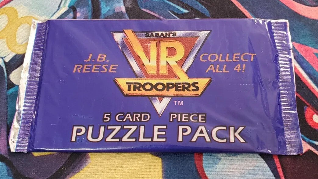 J.B. Reese VR Troopers Puzzle Pack Sealed Unopened New Vintage Trading Card Pack