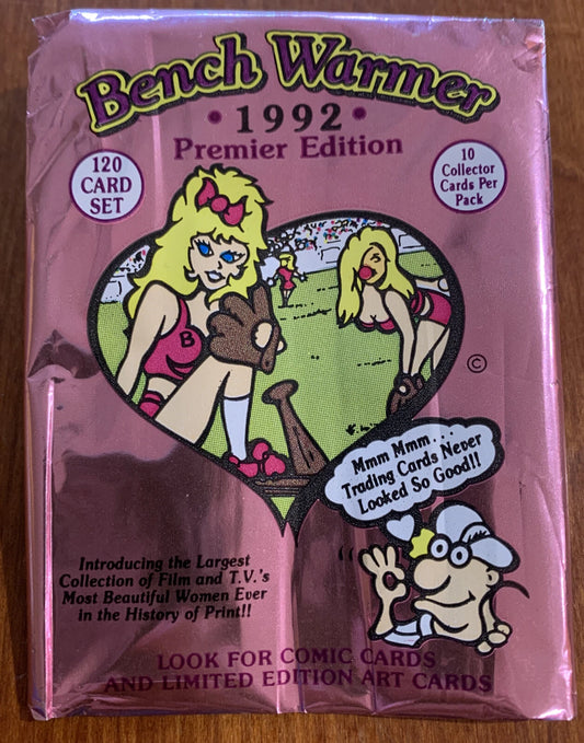 1992 Bench Warmer Premier Edition Trading Card Pack from Box Basketball Art NEW!