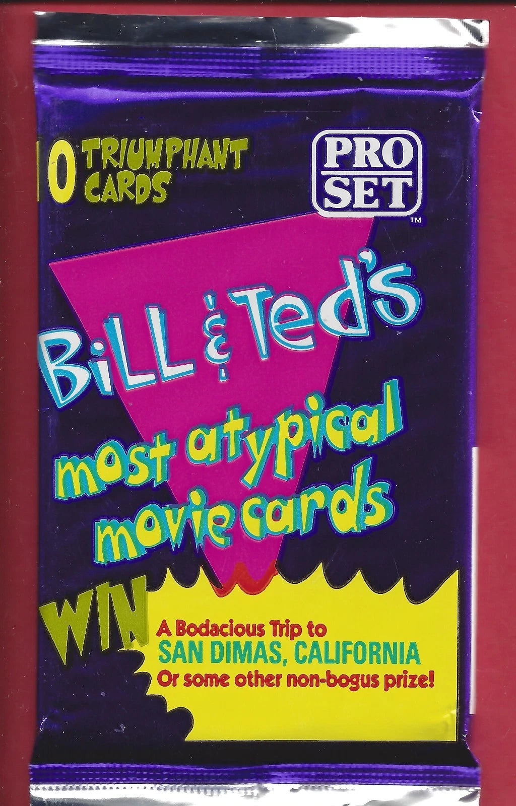 1991 Pro Set Bill and Ted's Excellent Adventure Trading Cards single pack