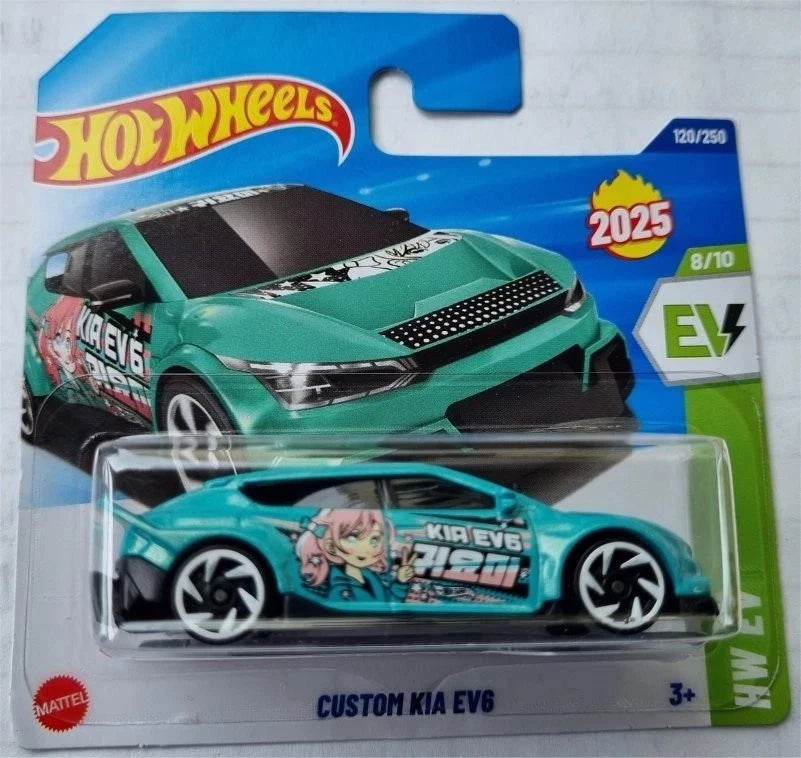 Hot Wheels - Custom Kia EV6 - Turquoise - Hw Ev 2025 - HYX63