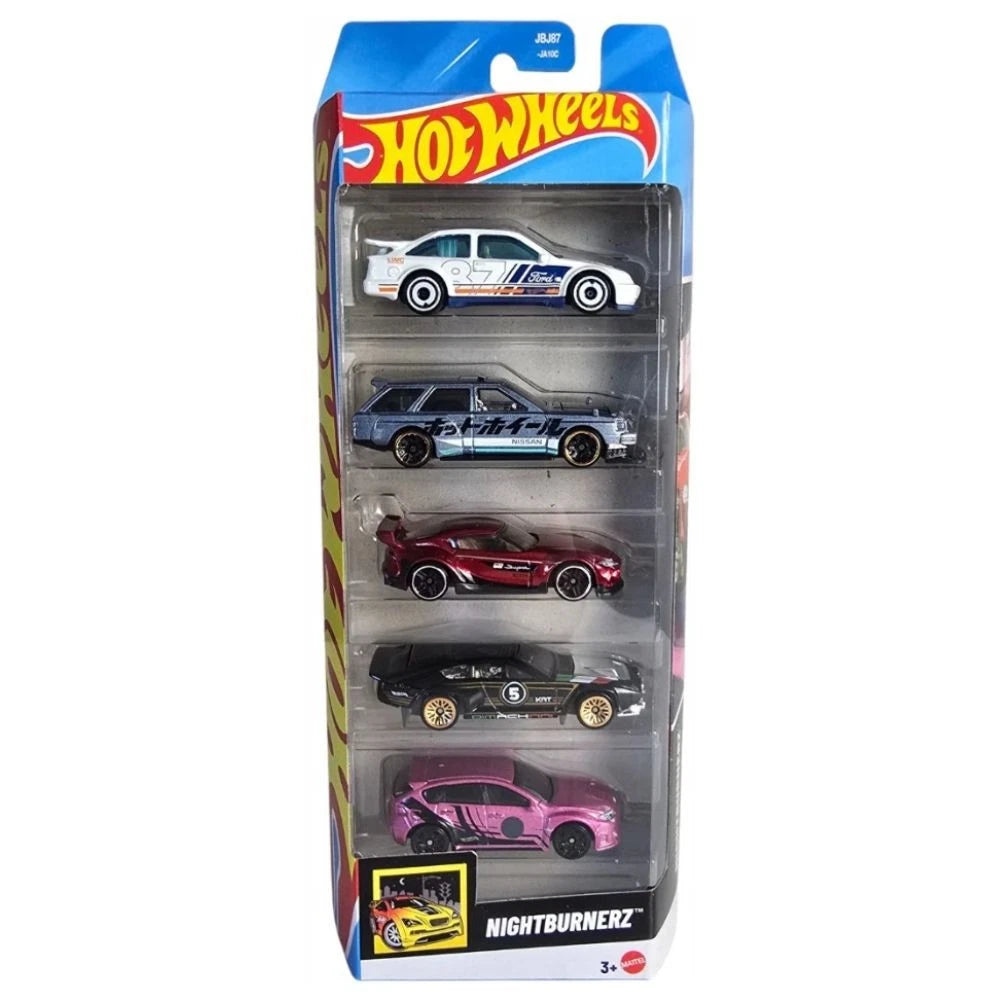 Hot Wheels 5 Vehicle Pack Nightburnerz JBJ87