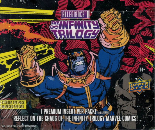 2023 UPPER DECK MARVEL ALLEGIANCE INFINITY TRILOGY TRADING CARDS HOBBY BOX NEW