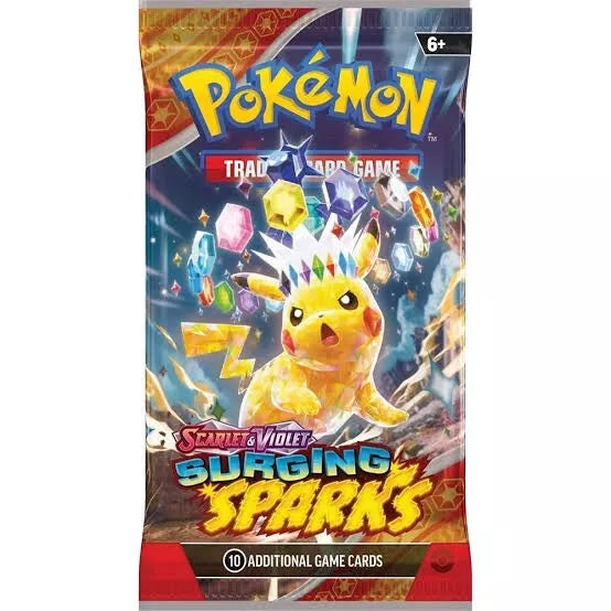 POKEMON - 1x Surging Sparks Random Artwork Booster Pack Sealed