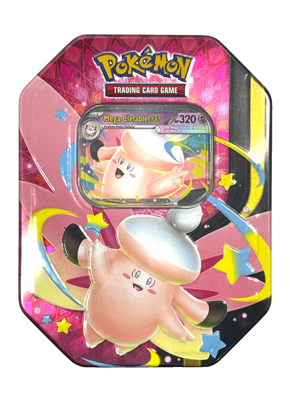 Pokemon TCG Mega Moonlit Tin Mega Clefable