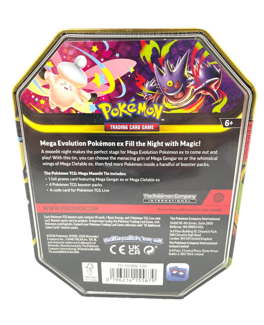 Pokemon TCG Mega Moonlit Tin Mega Clefable