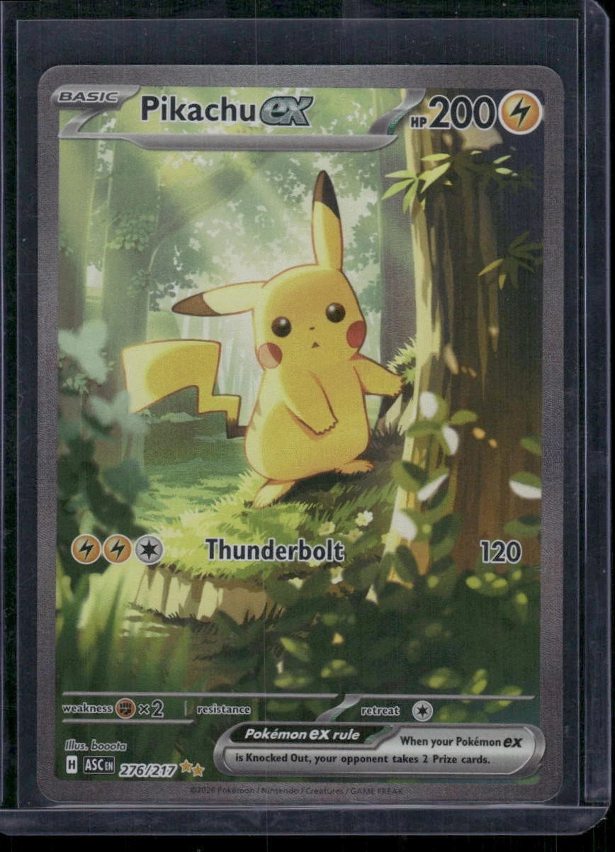 Pikachu ex 276/217 Special Illustration Rare Ascended Heroes Pokemon Holo NM