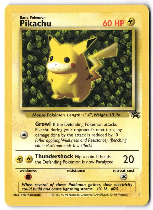 Pikachu Promo Wizards Black Star Promos Pokemon Near Mint