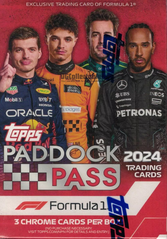 2024 TOPPS CHROME FORMULA 1 F1 paddock pass blaster box