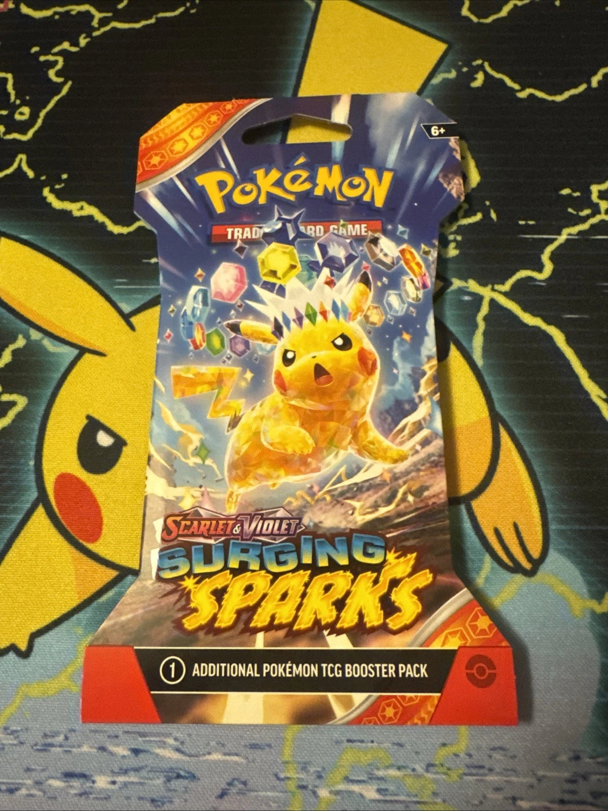 Pokémon TCG Surging Sparks Sleeved Booster Pack – 1 Random Artwork