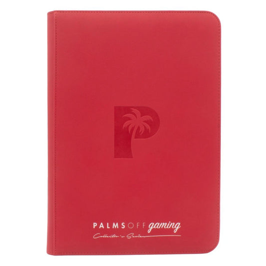 Collector's Series 9 Pocket Zip Trading Card Binder – Red