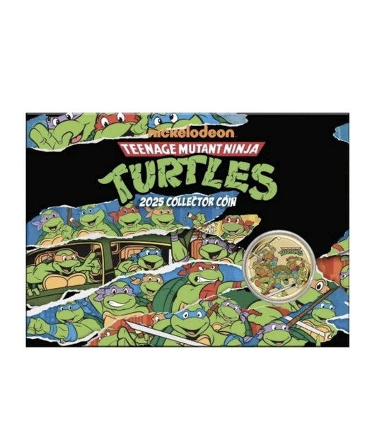 2025 Coloured $1 Teenage Mutant Ninja Turtles Coin Card. 6000