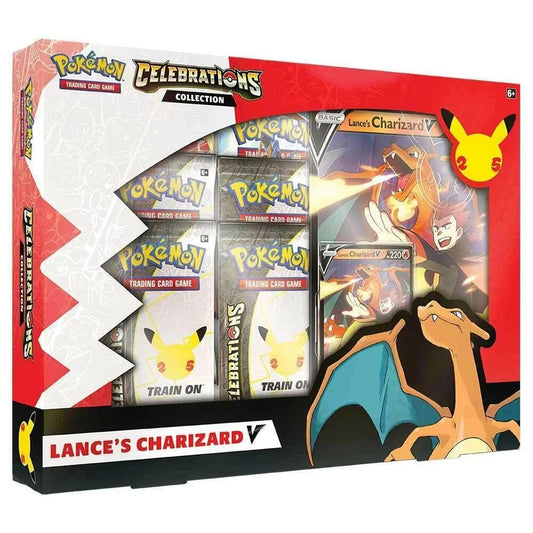 Pokemon TCG Celebrations Lance Charizard V Collection Box