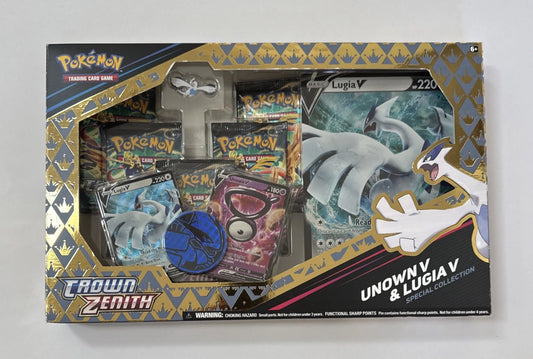 Pokemon TCG Crown Zenith Lugia V Unown v Special Collection Box