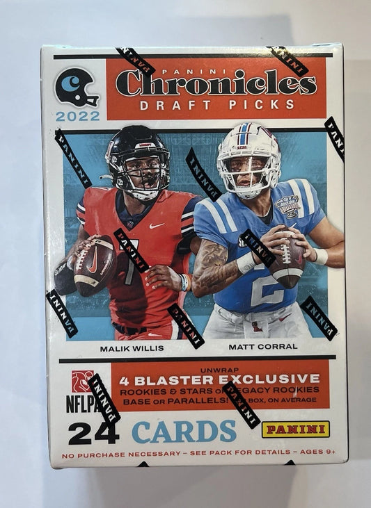 2022 Panini Chronicles Draft Picks Football Blaster Box