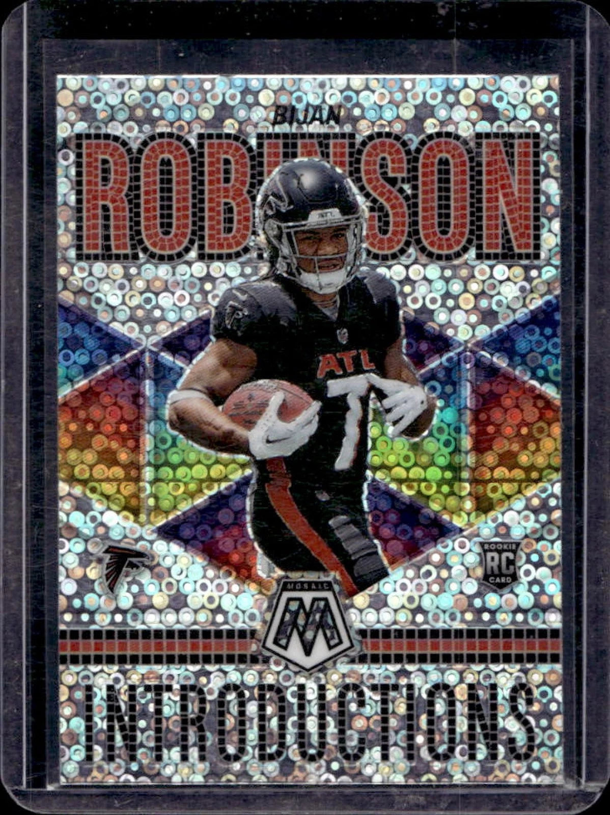 2023 Mosaic - Introductions Bijan Robinson #I-6 No Huddle Silver Prizm