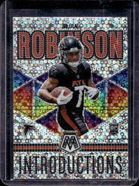 2023 Mosaic - Introductions Bijan Robinson #I-6 No Huddle Silver Prizm