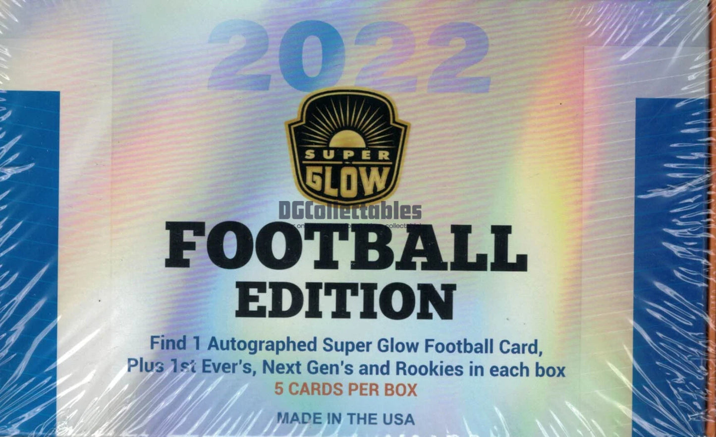 2022 SUPER BREAK GLOW NFL FOOTBALL EDITION SEALED BOX