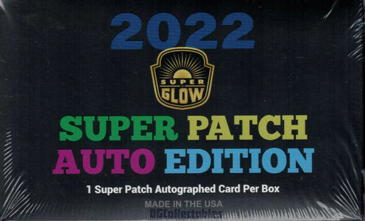 2022 SUPER BREAK SUPER GLOW PATCH AUTO EDITION SEALED BOX FASC BRAND NEW 1 AUTO!
