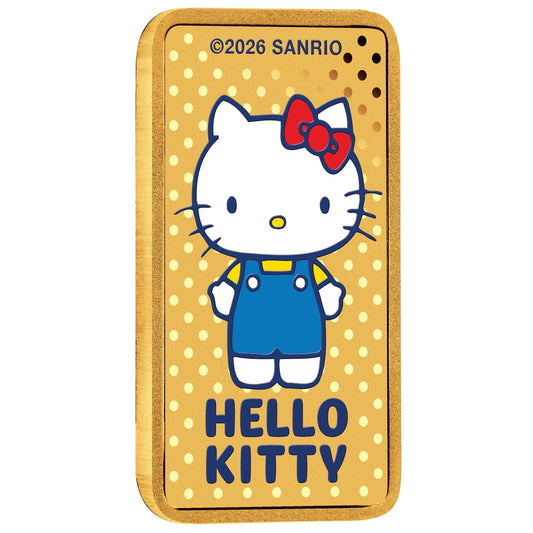 Hello Kitty 1g Gold Minted Bar - Limited Mintage 3000