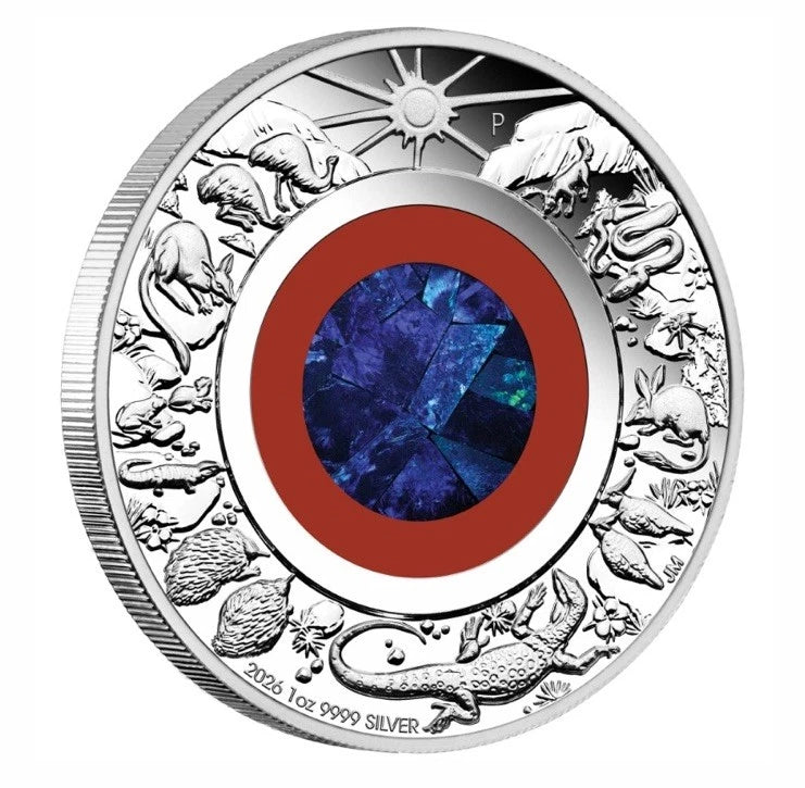 2026 Wonders of Australia The Outback 1oz Silver Proof Opal Coin