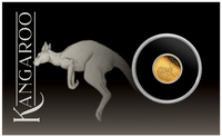 2025 Perth Mint $2 Mini Roo 0.5g Gold Proof Coin in Card