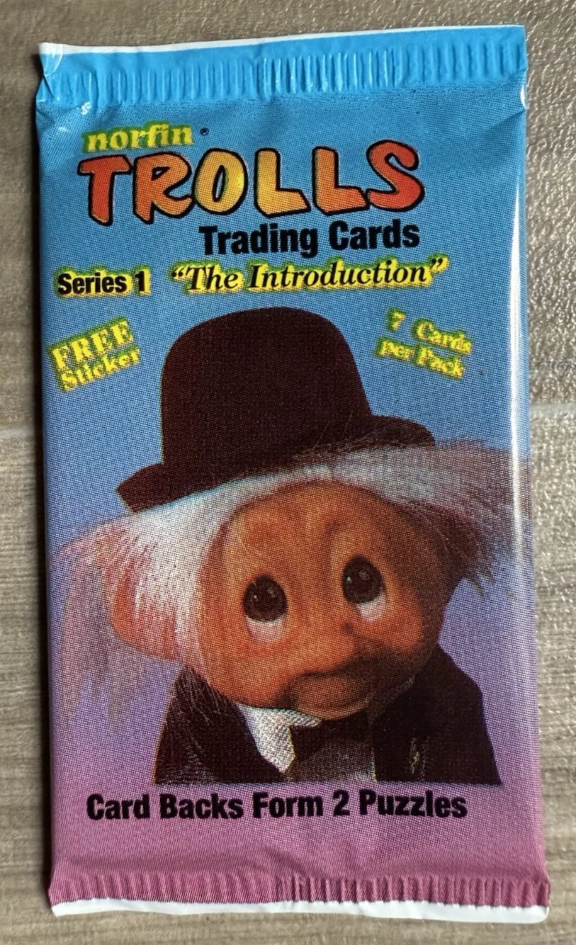 1992 NORFIN TROLLS SERIES 1 THE INTRODUCTION FACTORY SEALED TRADING CARDS PACK