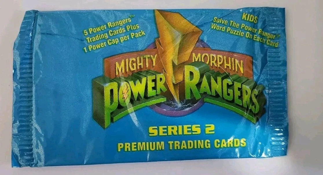 Sealed Pack 1994 Mighty Morphin Power Rangers Series 2 Trading Cards, TCG