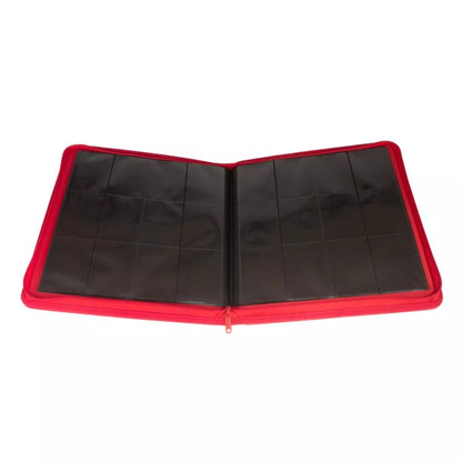 Collector's Series 12 Pocket Zip Trading Card Binder - Red
