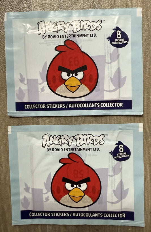 2012 ANGRY BIRDS SEALED TRADING CARD STICKERS PACK 1 pack