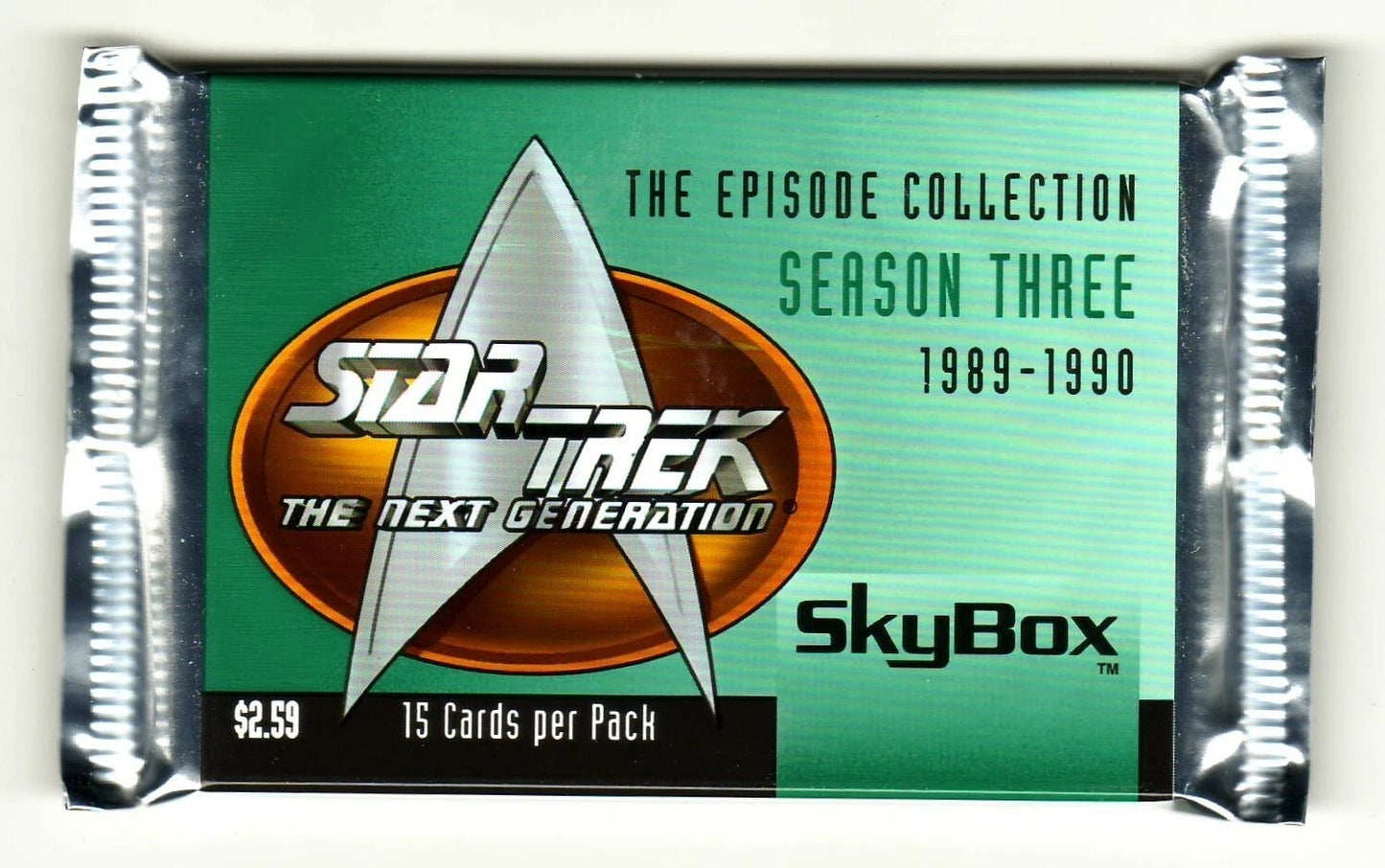 STAR TREK THE NEXT GENERATION SEASON THREE FACTORY SEALED 15 CARD PACK