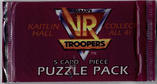1995 Saban's VR Troopers Trading Card Booster Puzzle Pack Kaitlin Hall Type 2