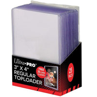 Ultra PRO 3″ × 4″ Clear Top Loaders + 25 Card Sleeves – 25 Pack