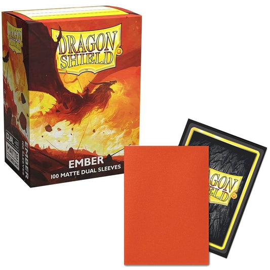Dragon Shield Matte Dual Ember Card Sleeves – 100 Pack