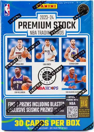2023-24 Panini NBA Hoops Premium Stock Basketball Blaster Box