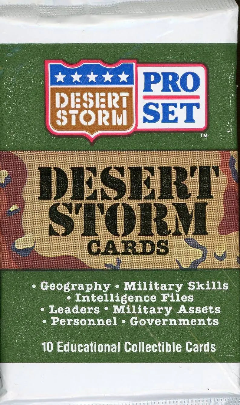 1991 Pro Set Desert Storm Trading Card Wax Pack