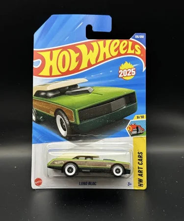 Hot Wheels Basic Car 2025 Wave 12L Long Bloc Green