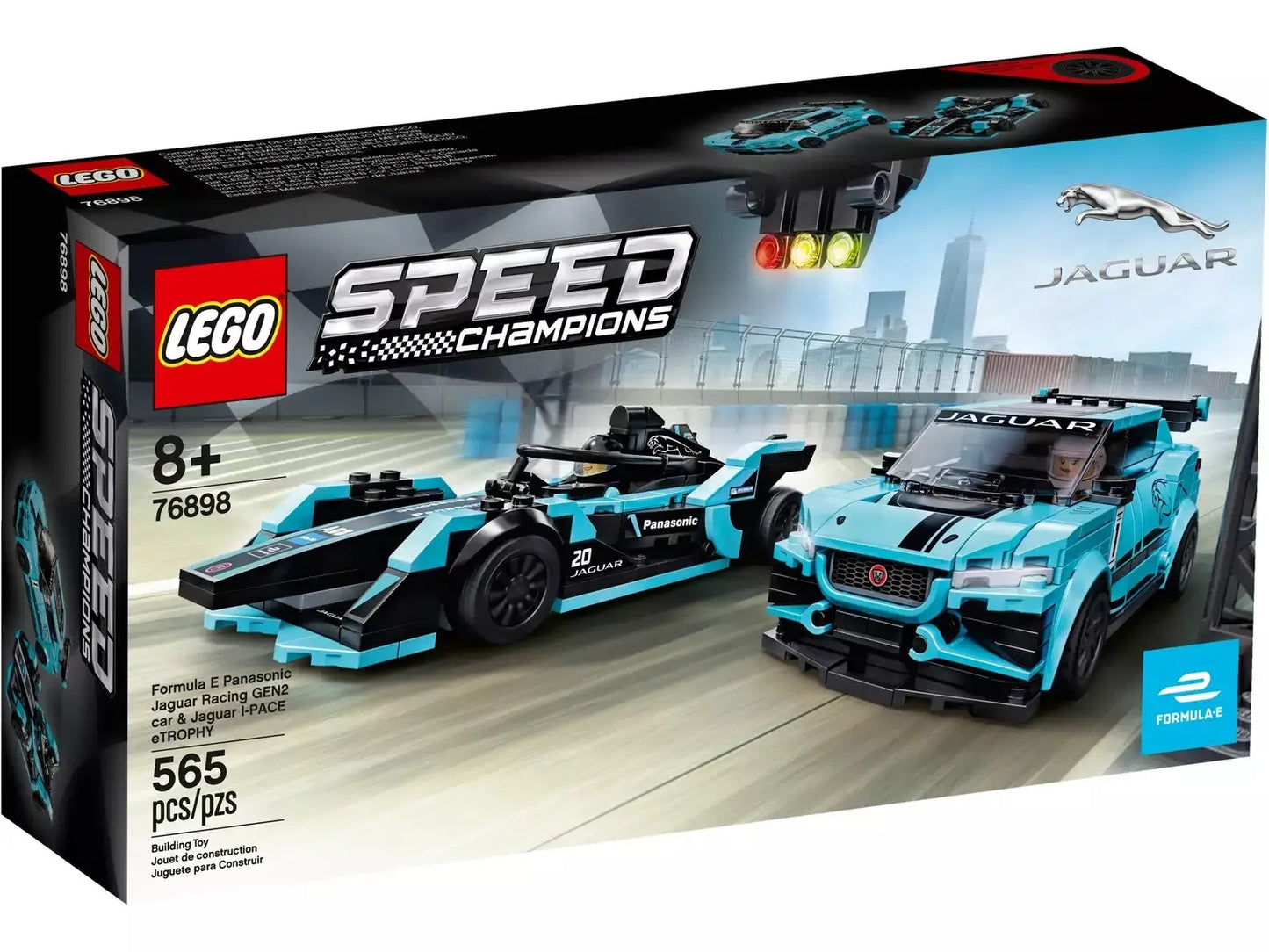 Lego Speed Champions Jaguar Formula E Panasonic Racing & I-PACE eTROPHY 76898