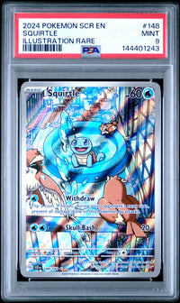 Squirtle 148/142 Illustration Rare Stellar Crown Pokemon PSA 9
