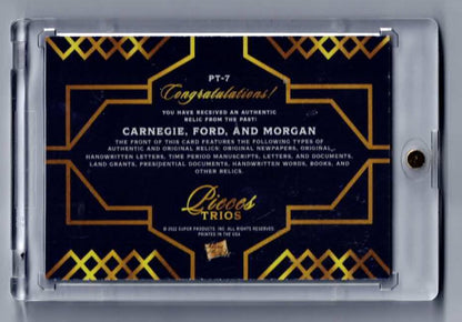 2022 Pieces of the Past Carnegie/Ford/Morgan PT-7