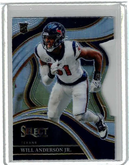 2023 SELECT WILL ANDERSON JR. PRIZM DIE-CUT base RC TEXANS