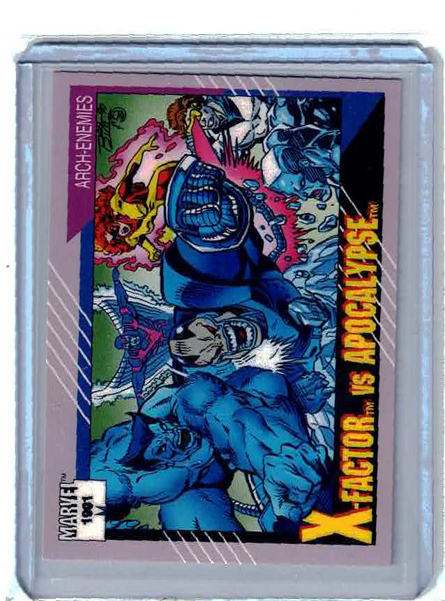 1991 Impel Marvel Universe Arch-Enemies X-Factor Vs Apocalypse #101