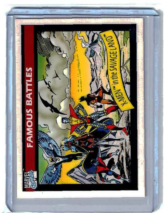 1990 Impel Marvel Universe #120 - X-Men in The Savage Land Famous Battles